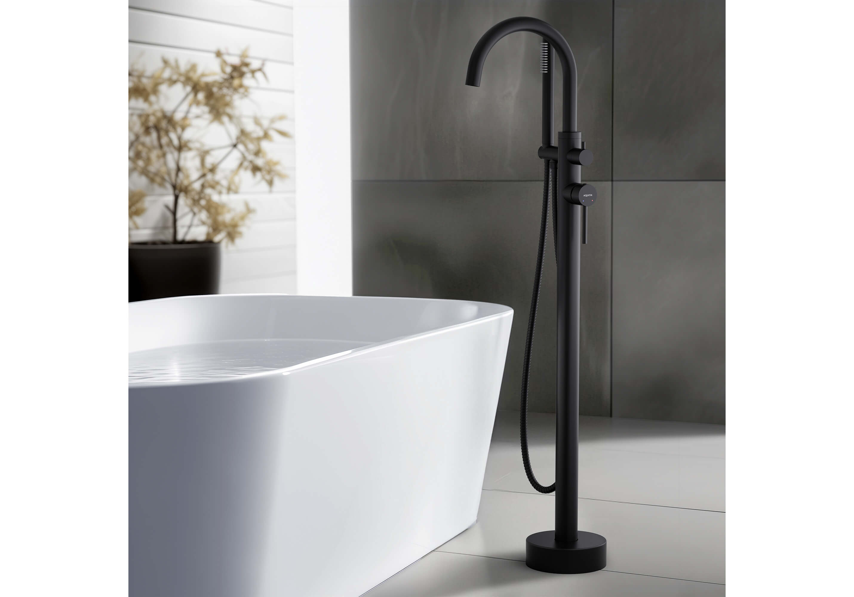 Смеситель Aquatek Европа AQ1345MB для ванны напольный