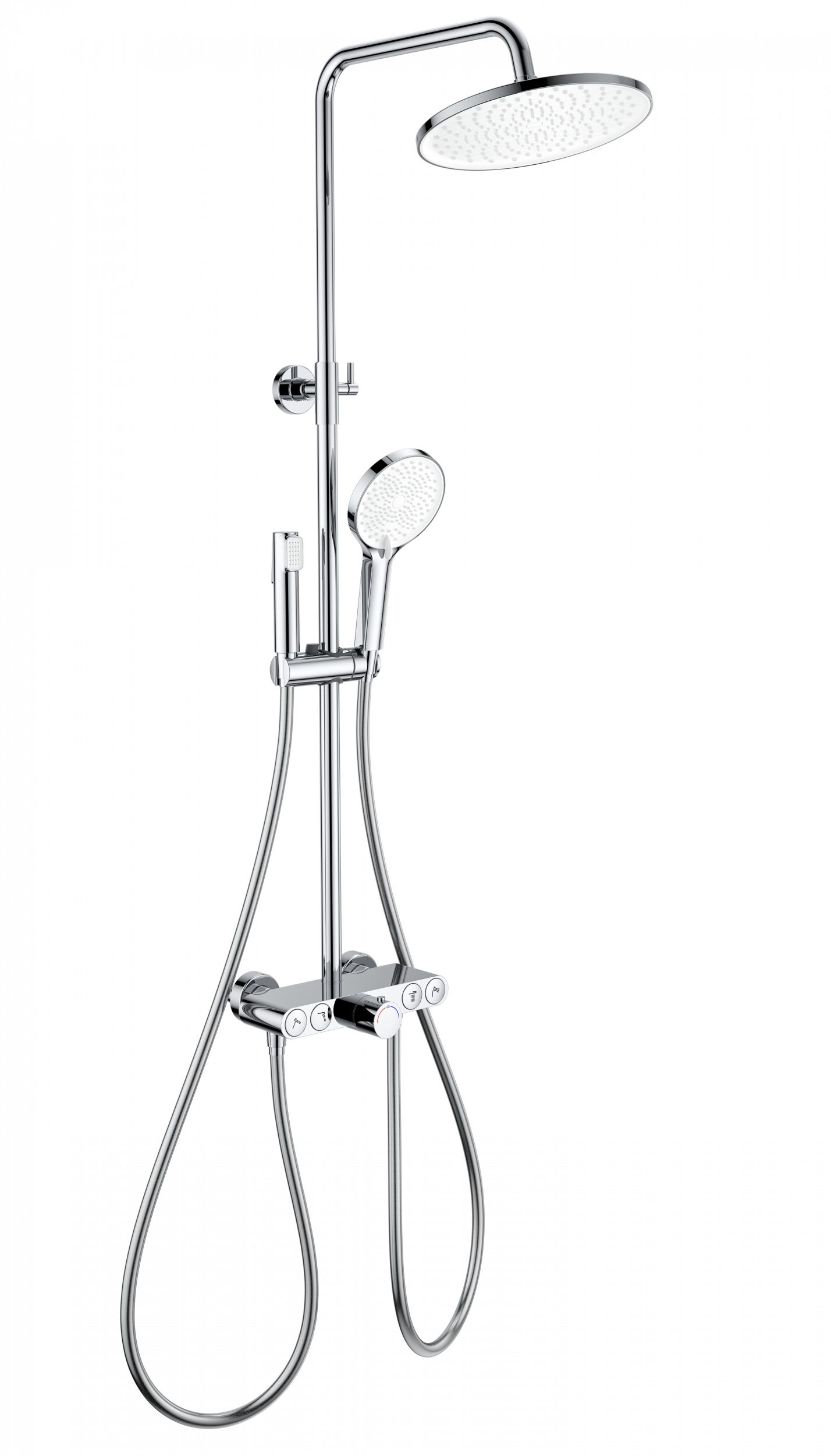 Душевая система с термостатом WONZON & WOGHAND MUSE Selesta, Хром WW-B4113-CR