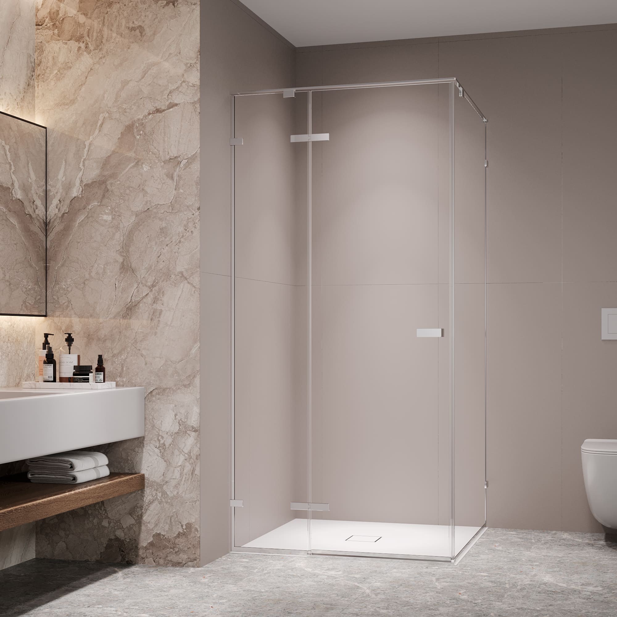 Душевой уголок RGW SV-030 100х100 с распашной дверью