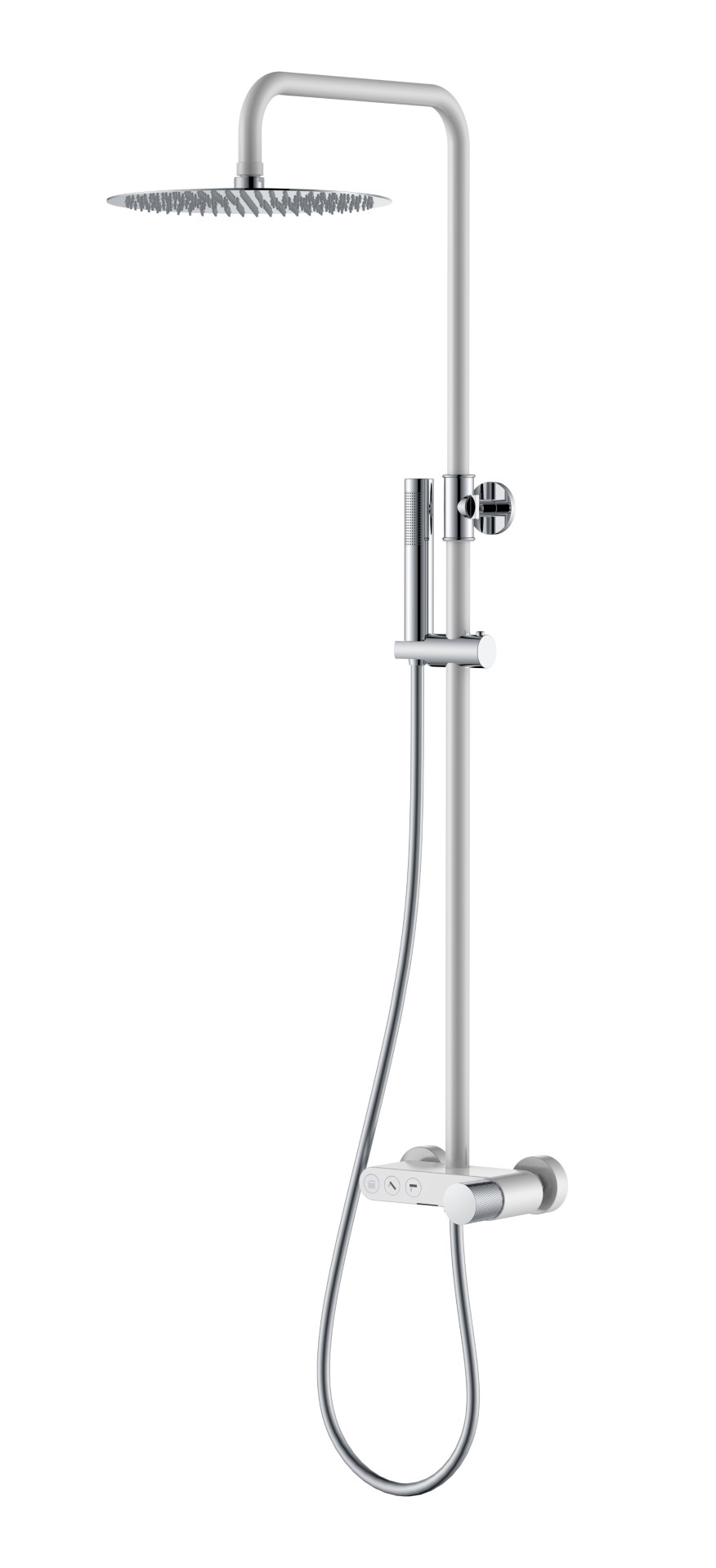 Стойка для душа Boheme STICK WHITE TOUCH CHROME 128-WCR.2