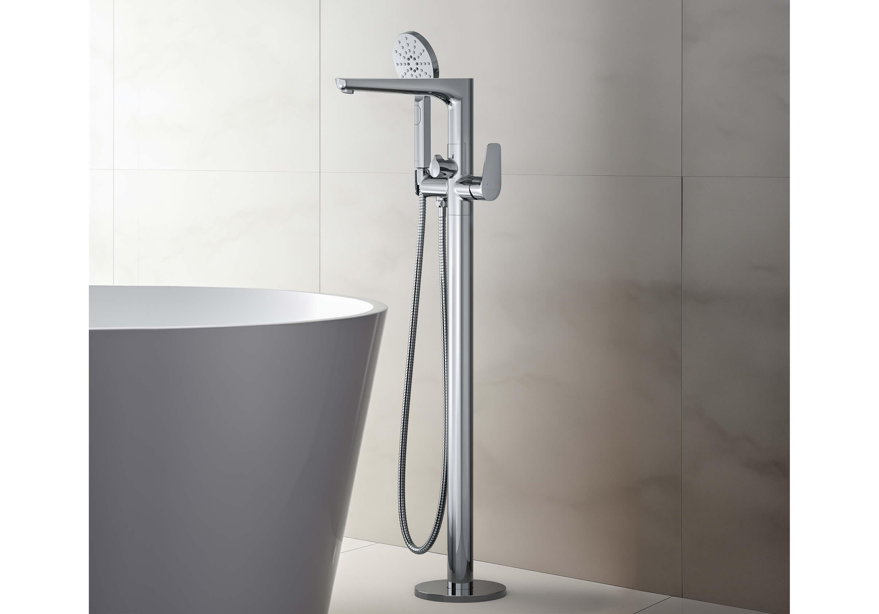 Смеситель Aquatek Вега AQ1145CR для ванны напольный