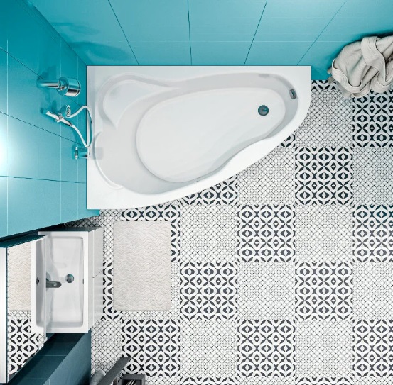 Ванна акриловая 1MarKa Lil 140x90 см L Стандарт 2