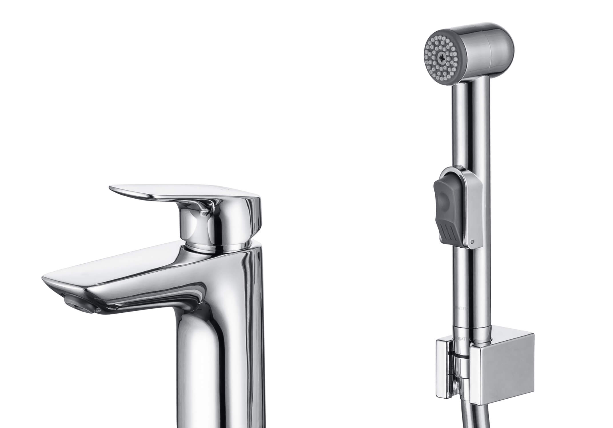 Смеситель Aquatek Вега 97 AQ1012CR для раковины с гигиеническим ручным душем