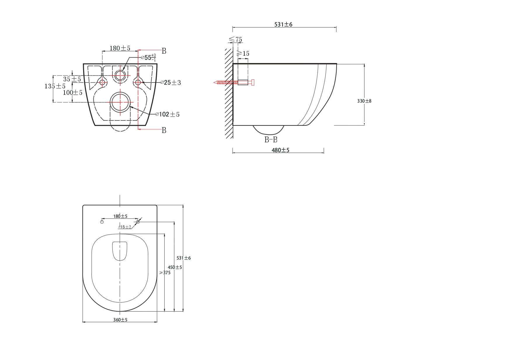 Унитаз подвесной безободковый Aquatek Европа AQ1190T-00 с сиденьем Soft Close
