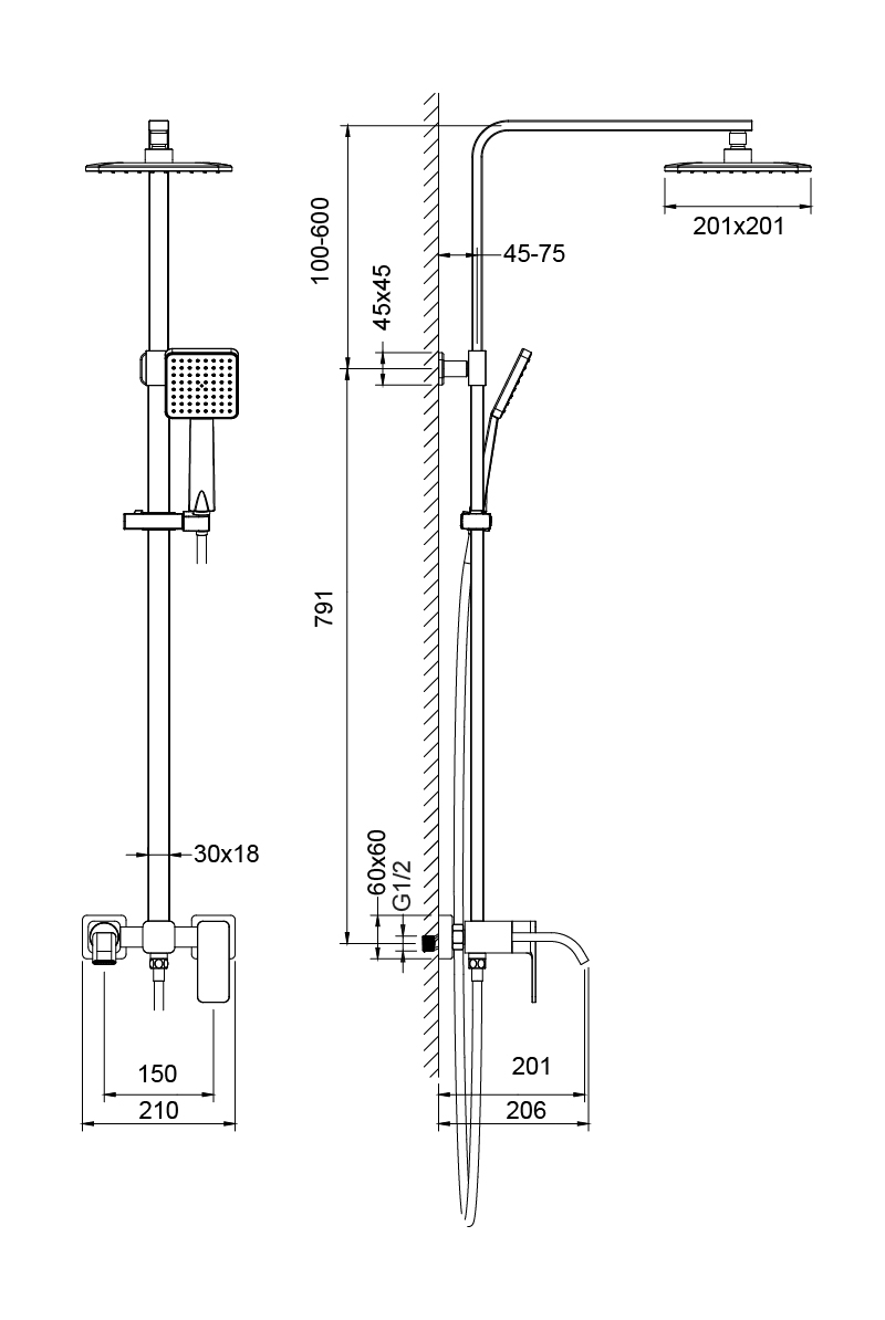 Душевая система Timo Selene SX-1013/00z