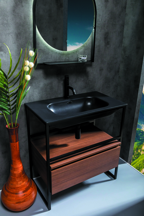 Ящик под консоль Armadi Art LOFT 80 dark wood, 1 полка 894-080-D