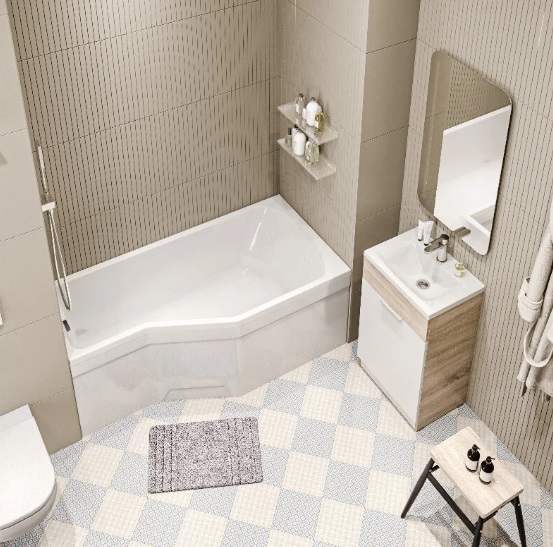 Ванна акриловая 1MarKa Convey 150x75 см R Стандарт 2+