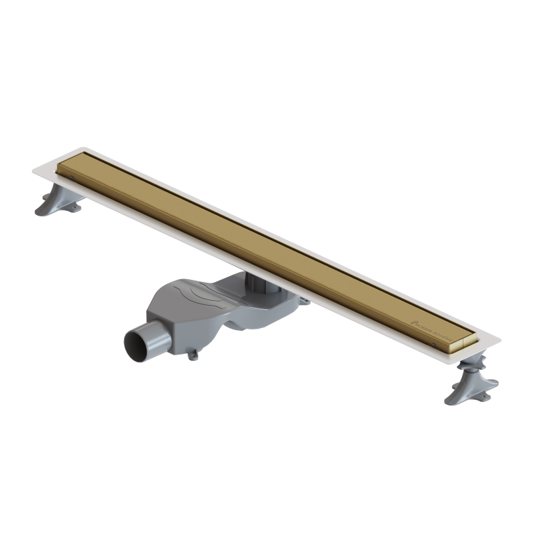 Душевой лоток Boheme Premium Linear 80см, нерж.сталь МАТ ЗОЛОТО 982-80-MG