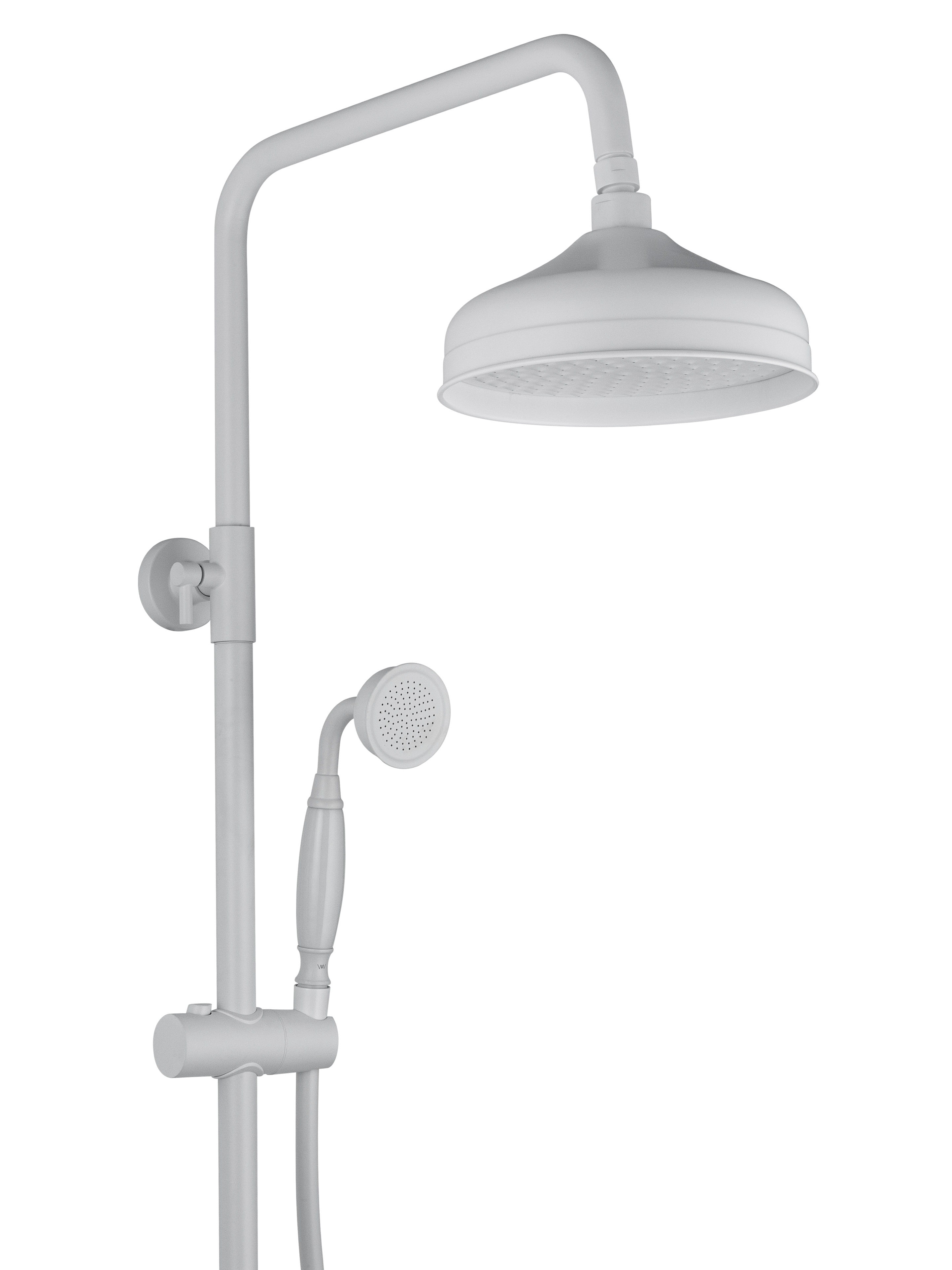 Душевая система с термостатом WONZON & WOGHAND RETRO, Белый матовый WW-B3041-MW