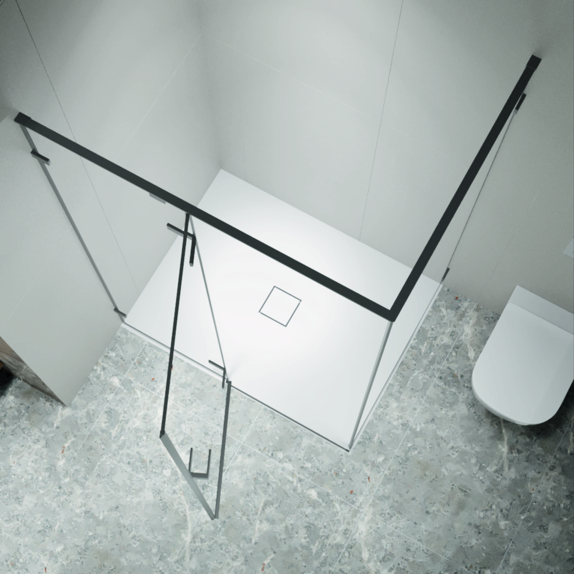 Душевой уголок RGW SV-040Gr 80х120 с распашной дверью матовое