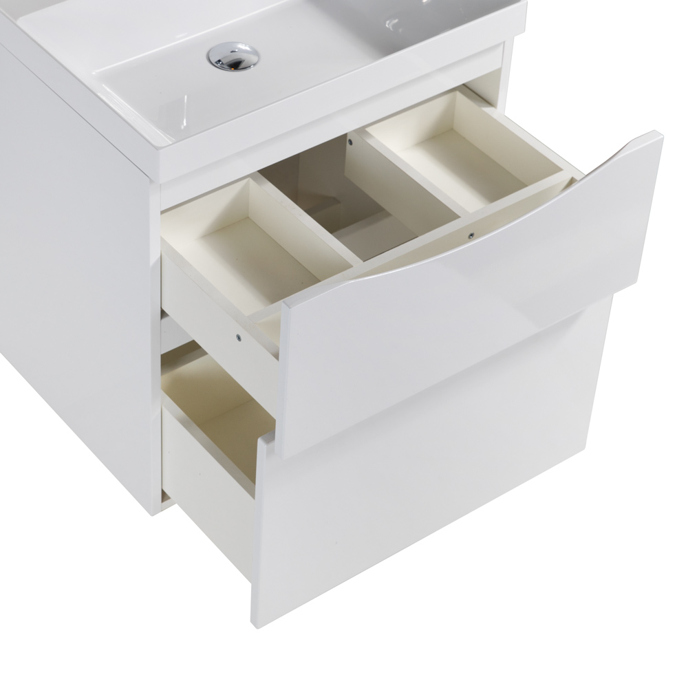 Тумба под раковину BelBagno Marino MARINO-H60-600-2C-SO-BL-P 60 см, Bianco Lucido