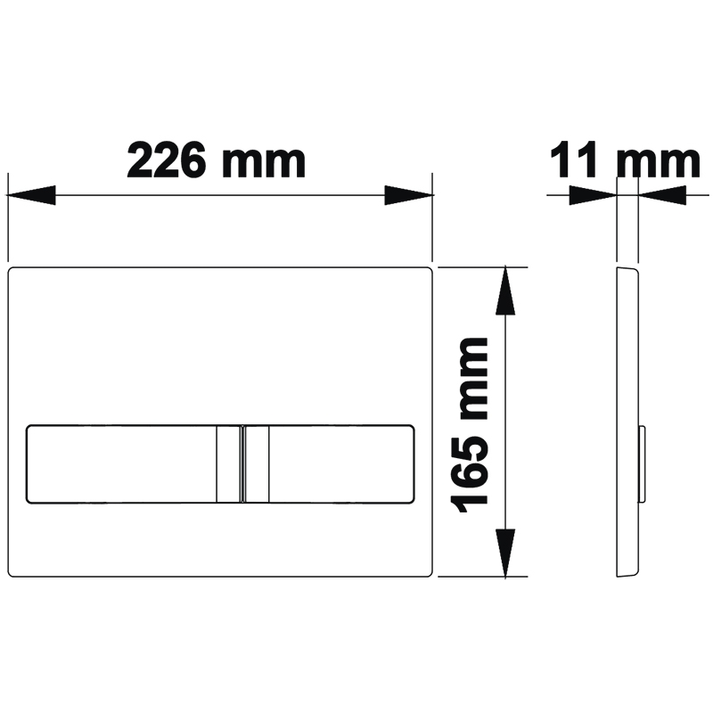 Клавиша смыва Berges Novum L1 040011