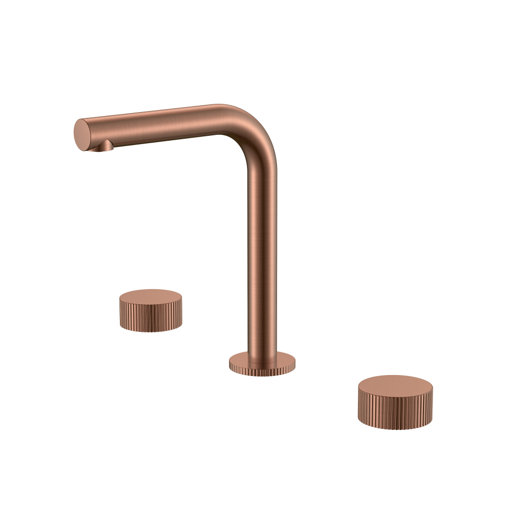 Смеситель на столешницу Boheme STICK LINEA на 3 отв. COPPER BRUSHED 152-CB.3