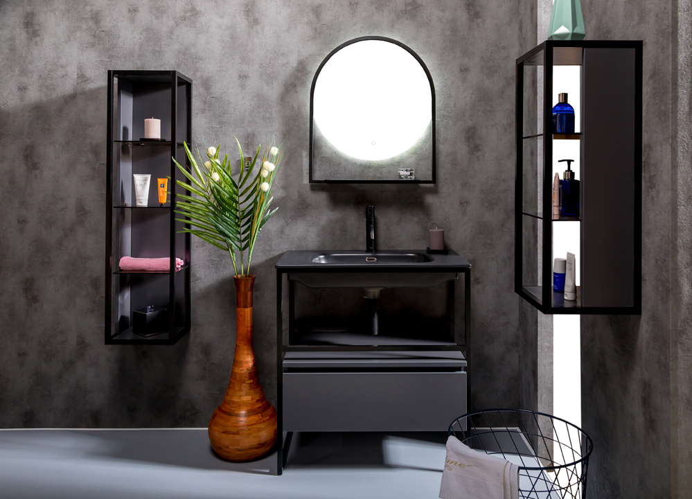 Ящик под консоль Armadi Art LOFT 80 Антрацит, 1 полка 894-080-A