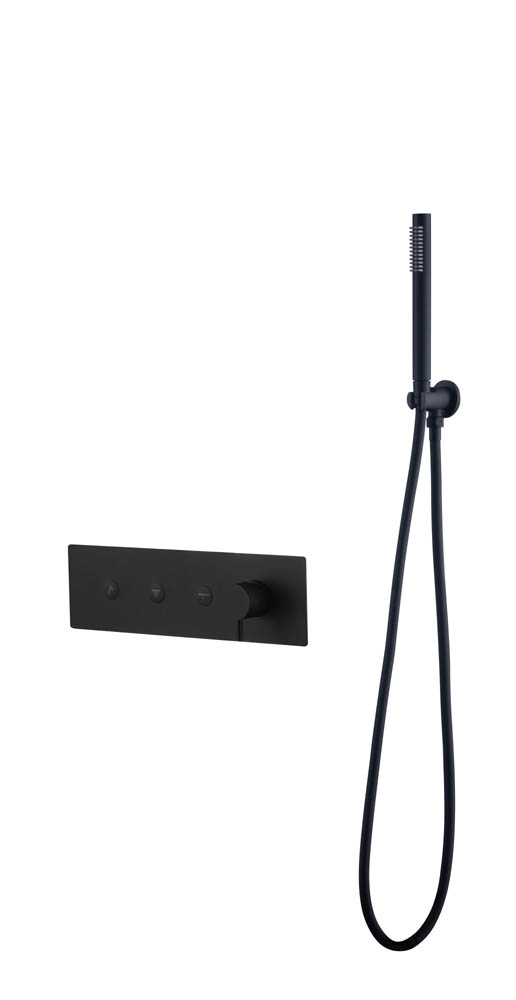 Смеситель Boheme FUSION с ручным душем BLACK 130-SYS-B