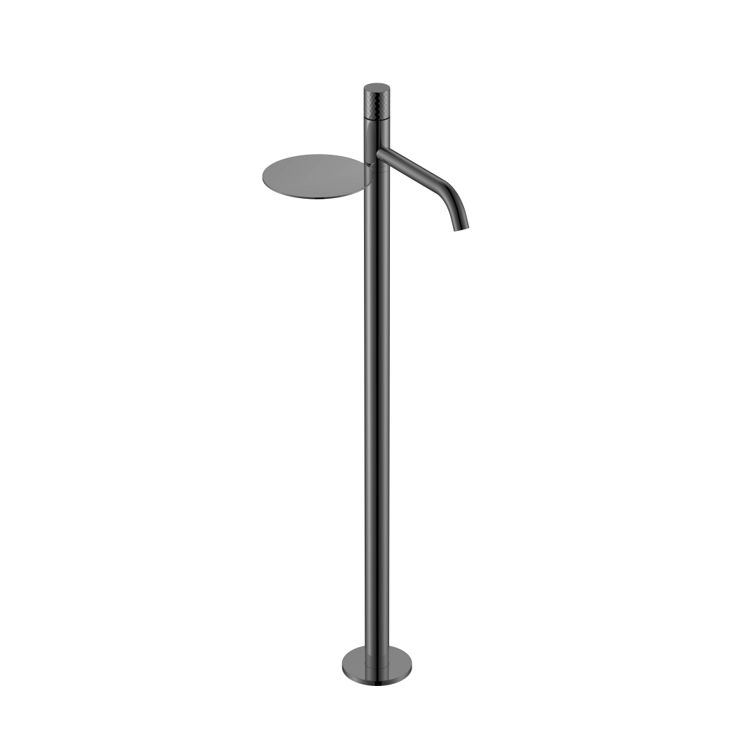 Смеситель Boheme STICK напольный для умыв. Shine Gun Metal с ручкой DIAMOND 120-SGM