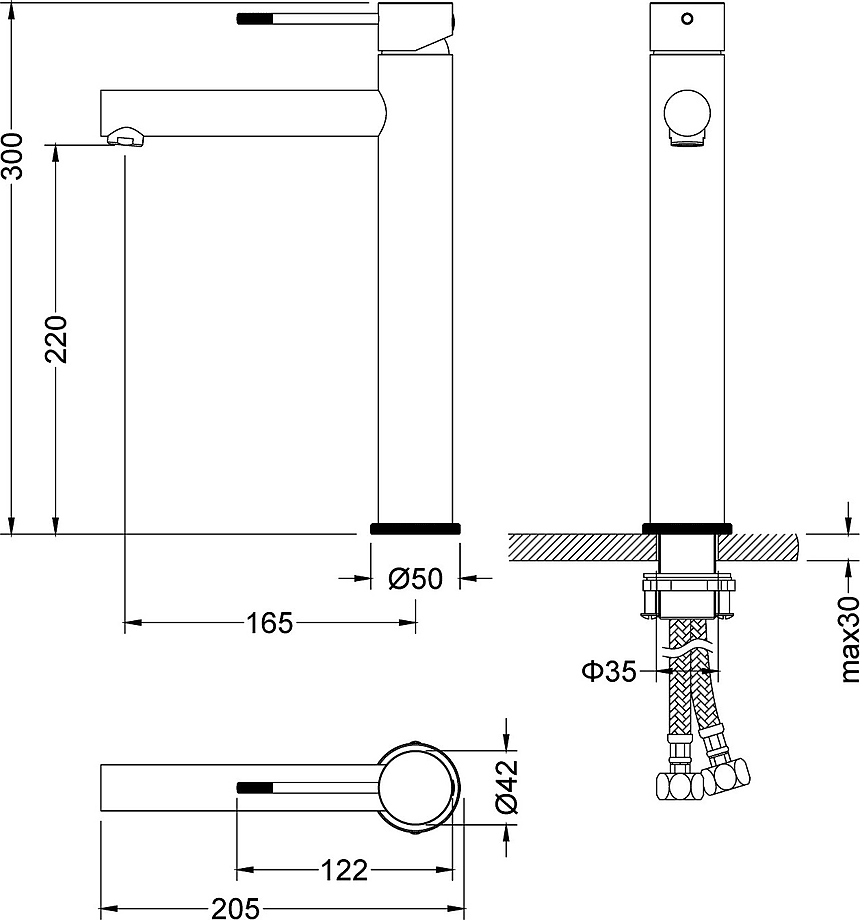 Смеситель для раковины Timo Saona 2311/17F