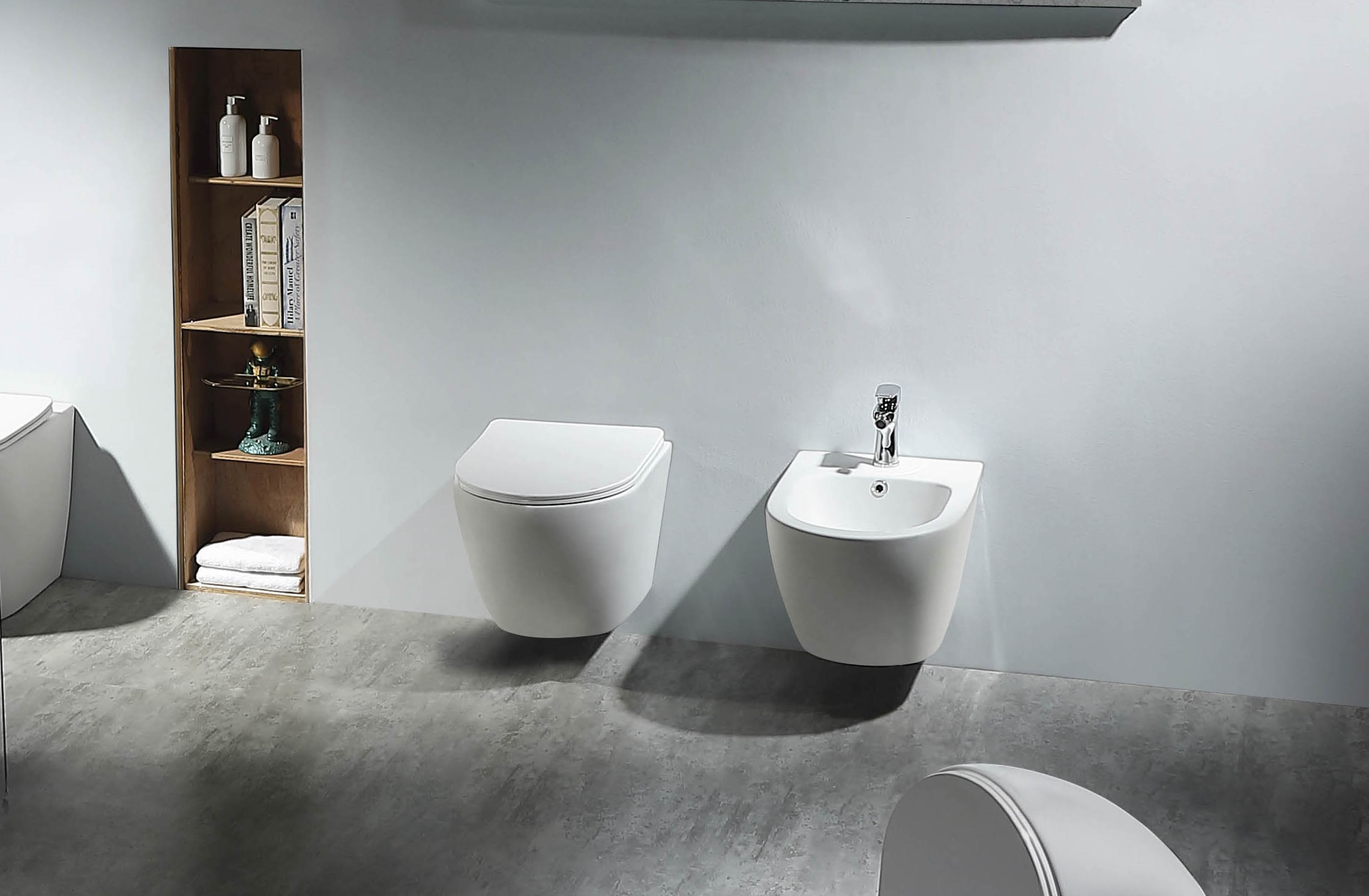 Унитаз подвесной безободковый Aquatek Европа AQ1900-00 с сиденьем Soft Close