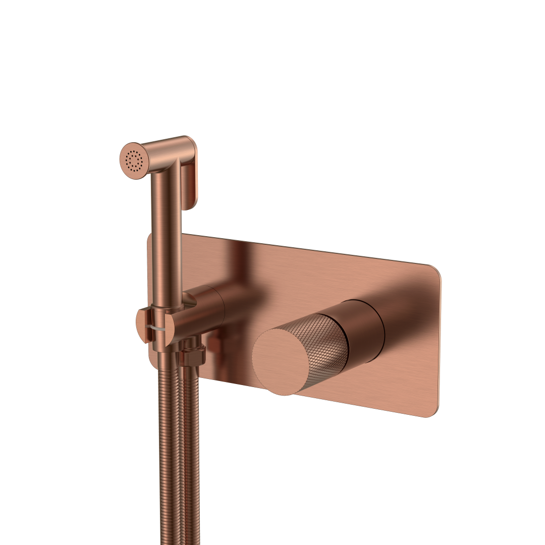 Смеситель гигиенический Boheme STICK COPPER BRUSHED ручка TOUCH 127-CB.2