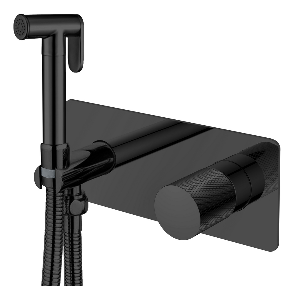 Смеситель гигиенический Boheme STICK BLACK TOUCH BLACK 127-BB.2
