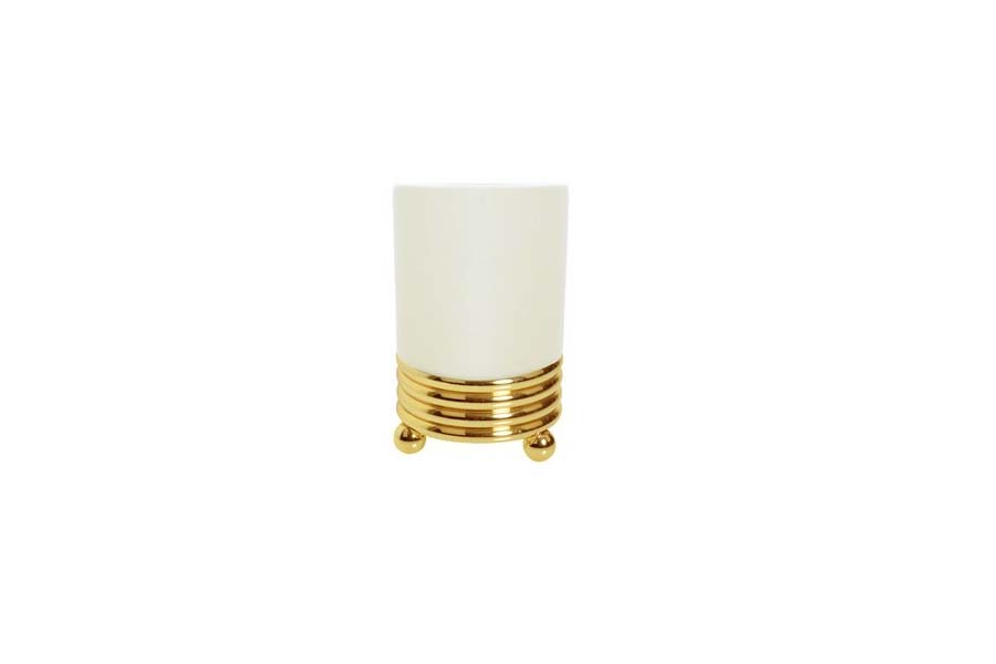 Настольный стакан для зубных щеток Boheme HERMITAGE GOLD 10361