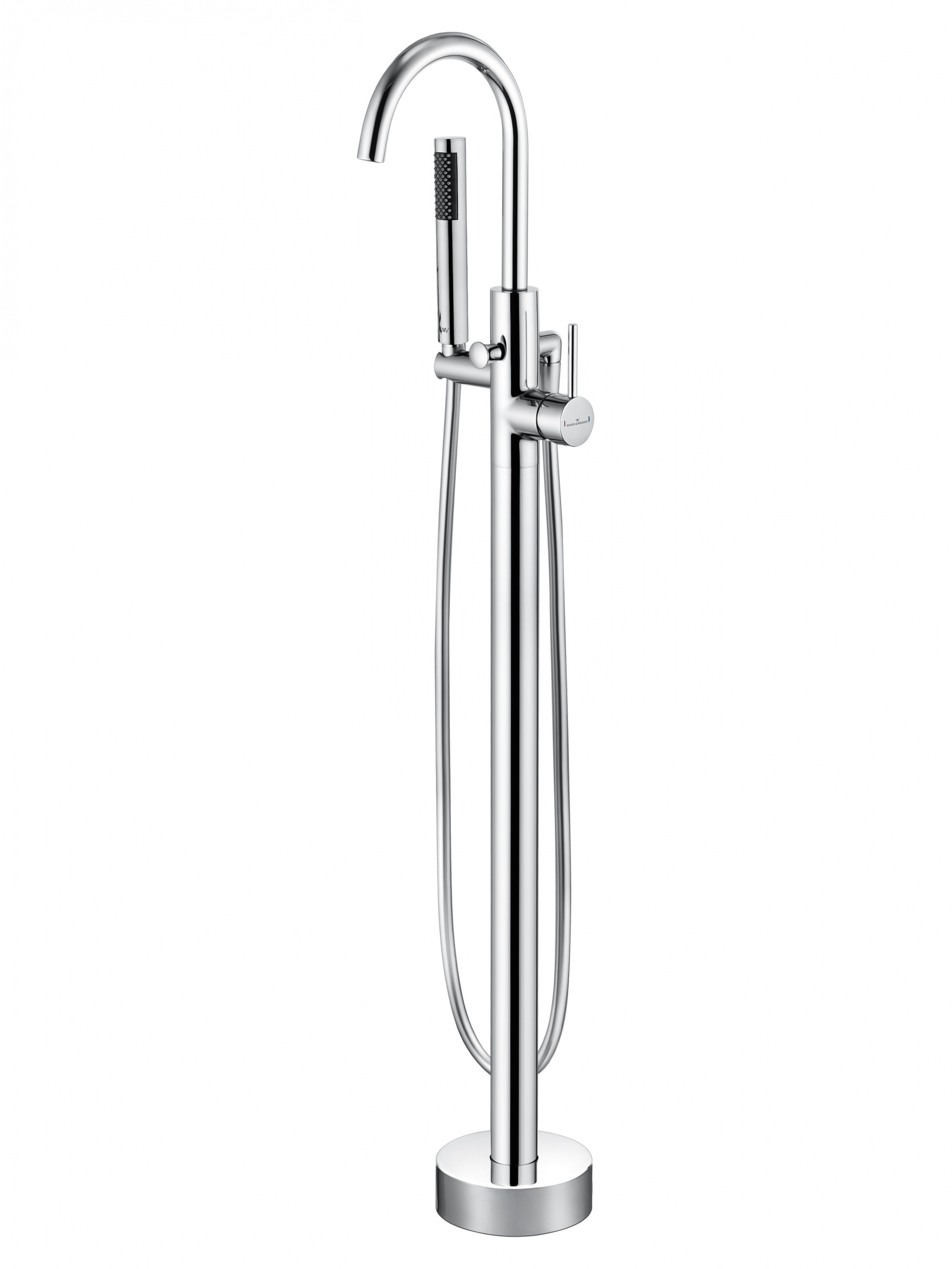 Смеситель для ванны напольного монтажа WONZON & WOGHAND STICK, Хром WW-88649017-CR