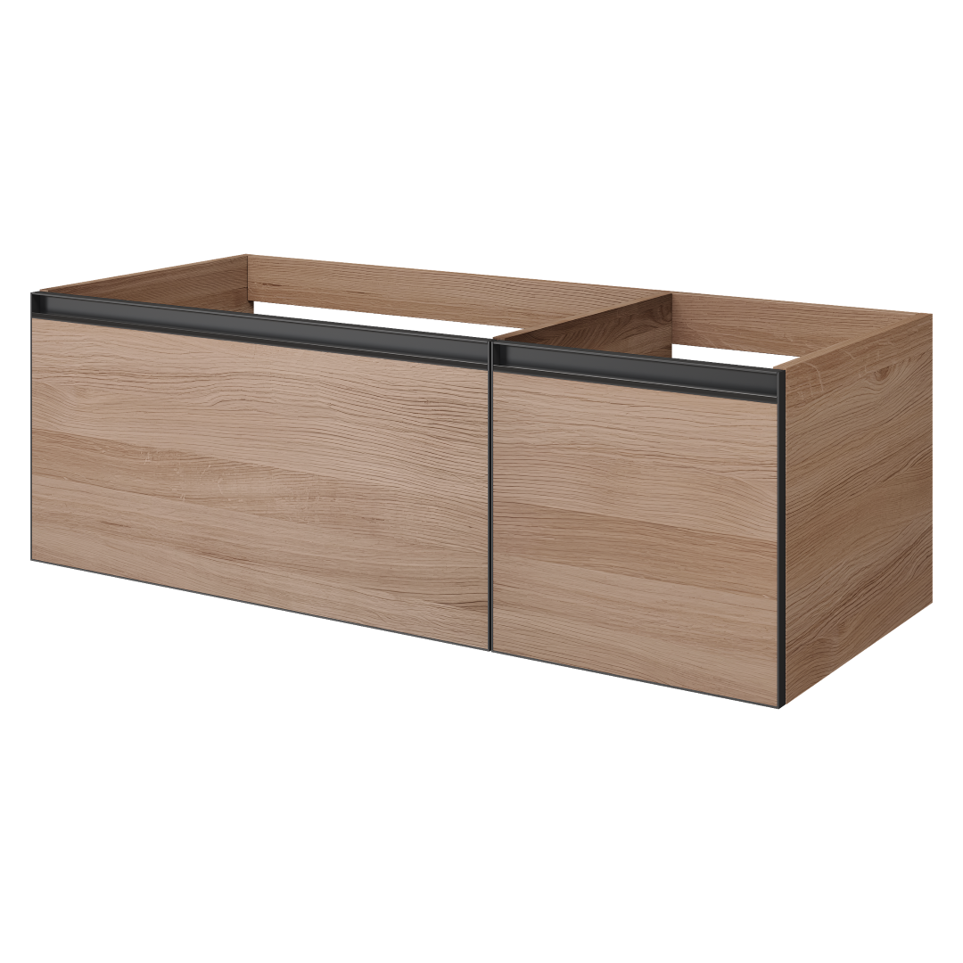 Armadi Art QUATRO 2 120см (80+40) тумба WILLOW профиль ANTHRACITE 790-M2-120-W-A