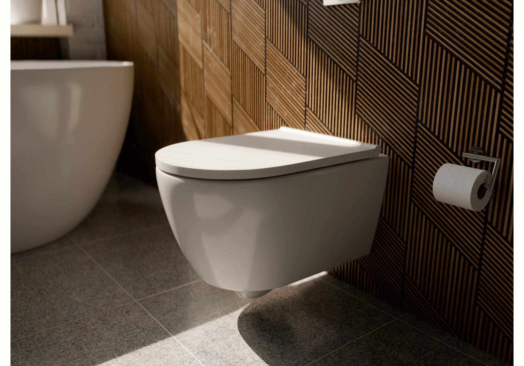 Унитаз подвесной безободковый Aquatek Поларис AQ0700-00 с сиденьем Soft Close