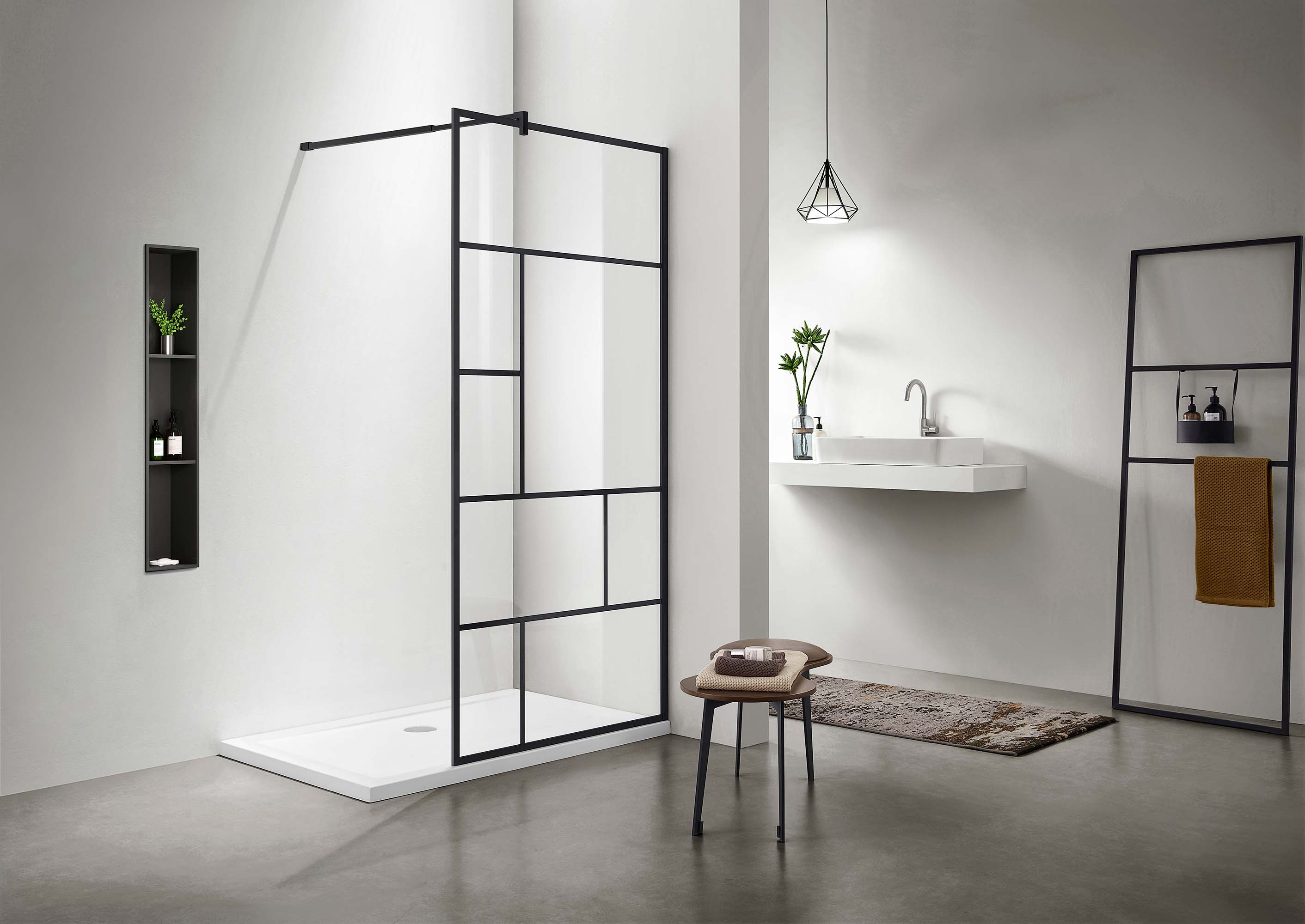 Душевая перегородка Aquatek AQ WIW Print 10020BL 100х200 см