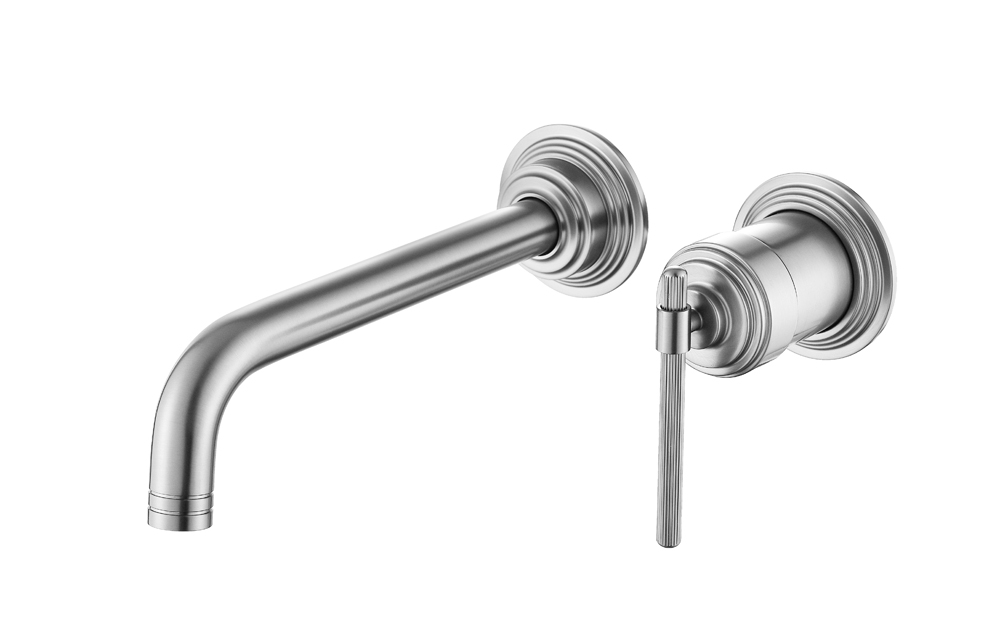 Смеситель для умывальника из стены, Boheme ETERNA NICKEL BRUSH 175-NB