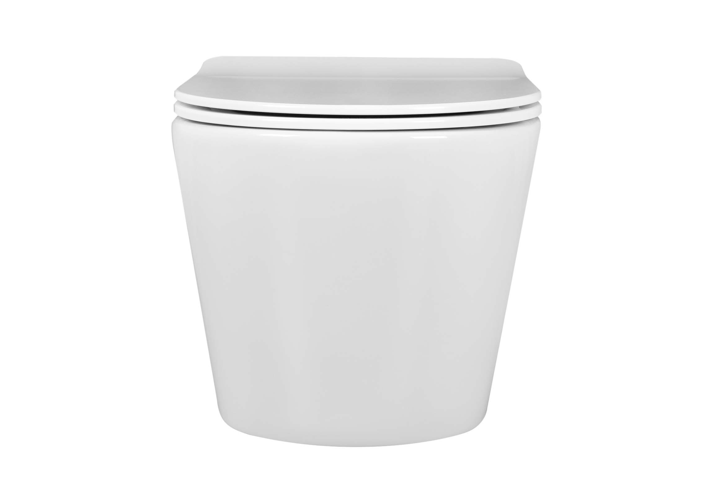 Унитаз подвесной безободковый Aquatek Вега AQ1905-MW с сиденьем Soft Close белый матовый