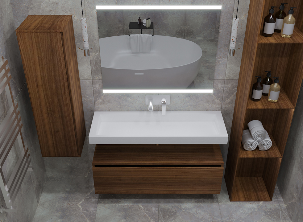Ящик под столешницу 120см Armadi Art DARK OAK VALLESSI UNO-S 897-120-D